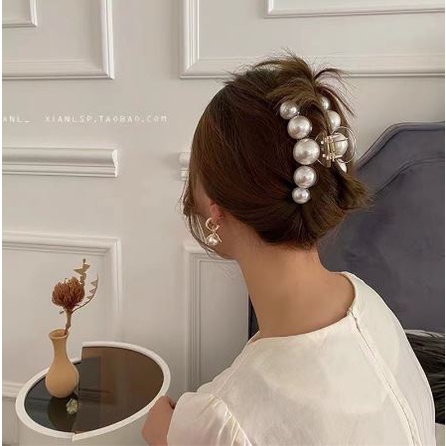 Jedai Rambut Mutiara Korea Jepit Rambut Wanita Besar Big Pearl / Aksesoris Wanita Import Premium Jedai Jumbo