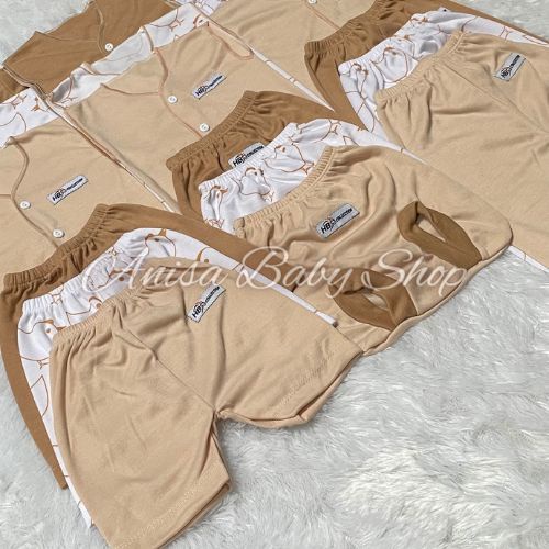 Baju Bayi Baru Lahir 18Pcs Seri Cream HB