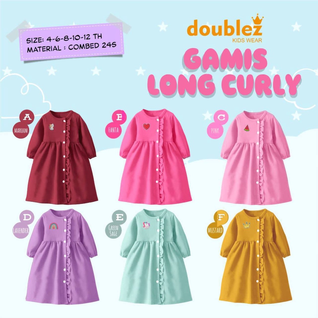 Gamis anak Long Curly by Doublez