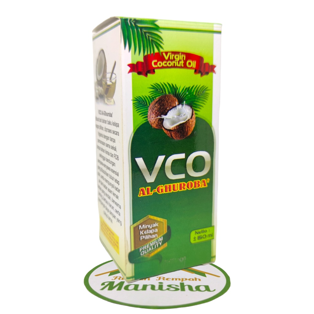 Virgin Coconut Oil (VCO) Al-Ghuroba 150 ml Original - Minyak Kelapa Pilihan