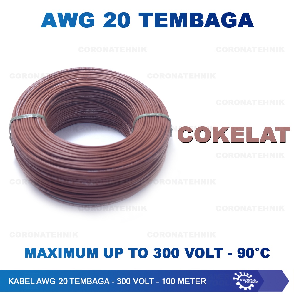 Tembaga Putih ( 100 meter ) Kabel AWG 20