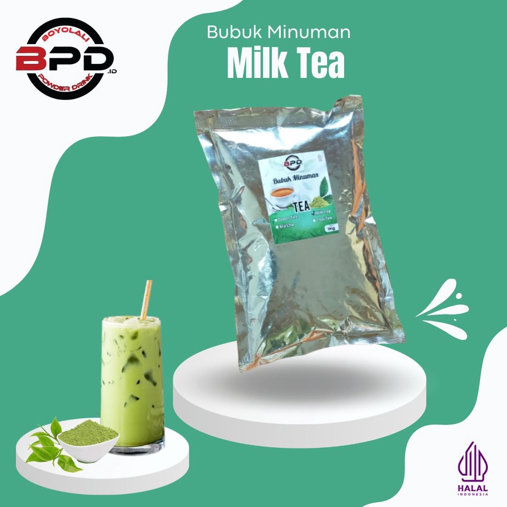 BUBUK MINUMAN RASA TEH 1KG / SERBUK MINUMAN RASA MILK TEA / BUBUK MINUMAN ANEKA RASA / BUBUK MINUMAN