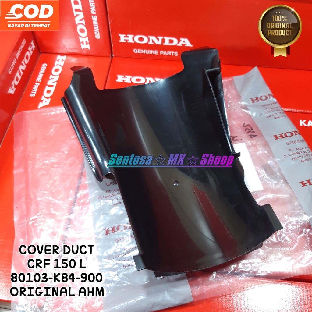 ( CRF 150 L ) COVER DUCT / SLEBOR / SPAKBOR TENGAH 80103-K84-900 ORIGINAL AHM