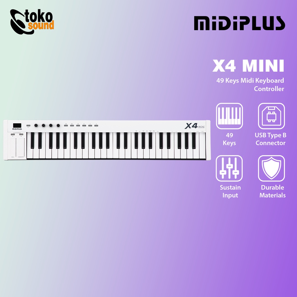 MIDIPLUS X4 MINI - 49 Keys Midi Controller