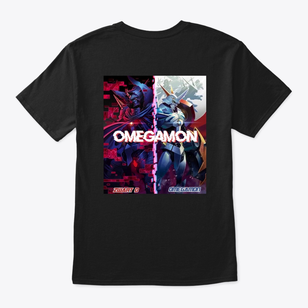 Baju Kaos - Digimon Omegamon x Zwart D