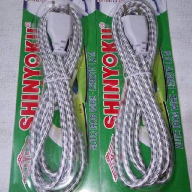 COD KABEL SETRIKA SHINYOKU GEPENG 2 KABEL 1,8 METER