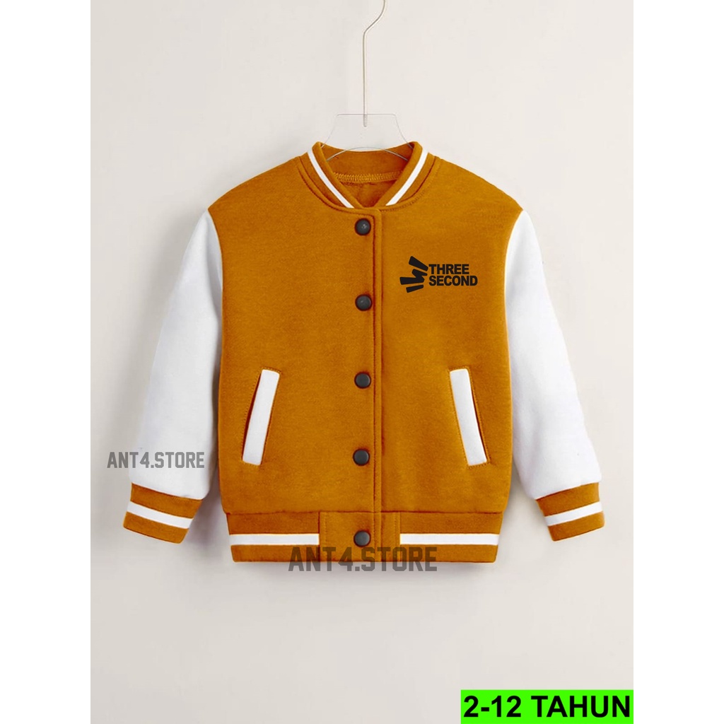 JAKET BASEBALL ANAK UMUR 2 - 12 TAHUN JACKET ANAK LAKI LAKI PEREMPUAN 3SECOND