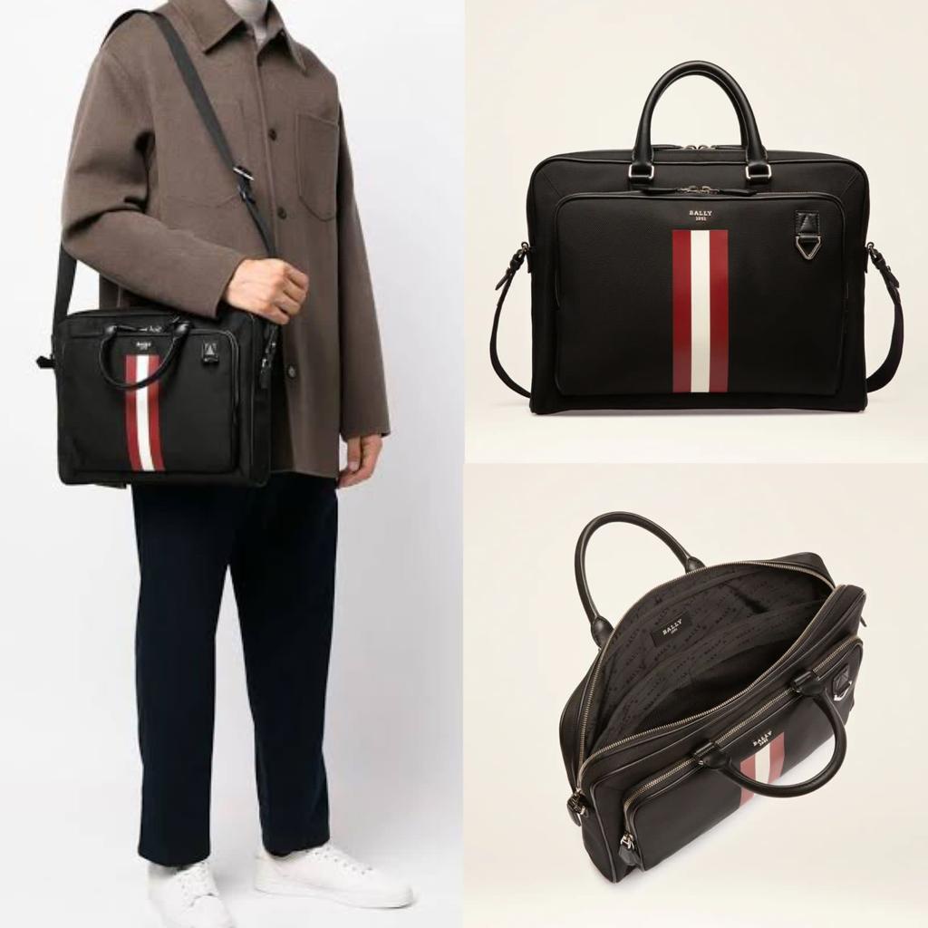 Tas Pria Bally Zyon Business Bag Black Man Bag New Original