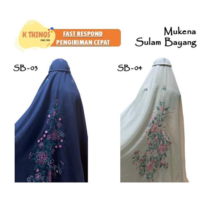 MUKENA Sulam Timbul / Sulam Bayang / Sulam Kristik / Mukenah Padang
