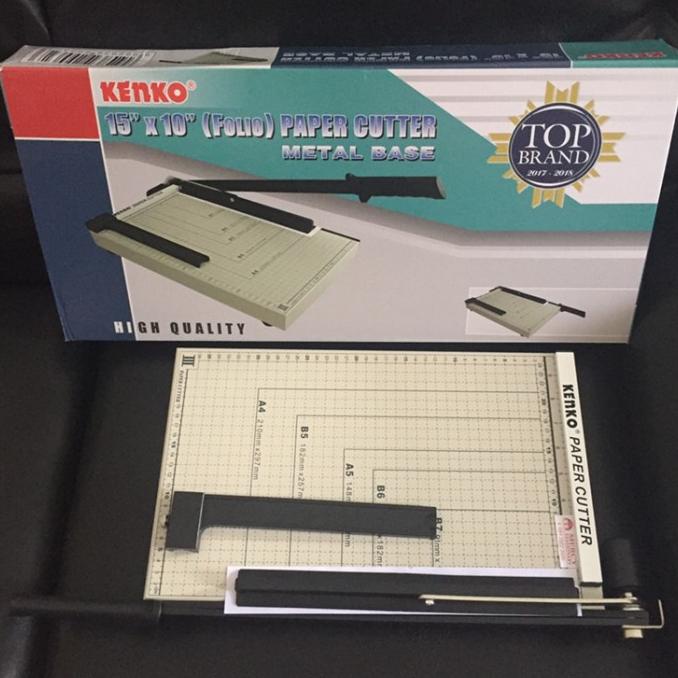 

Paper Cutter Folio Kenko 15"x10" Pemotong Kertas MURAH