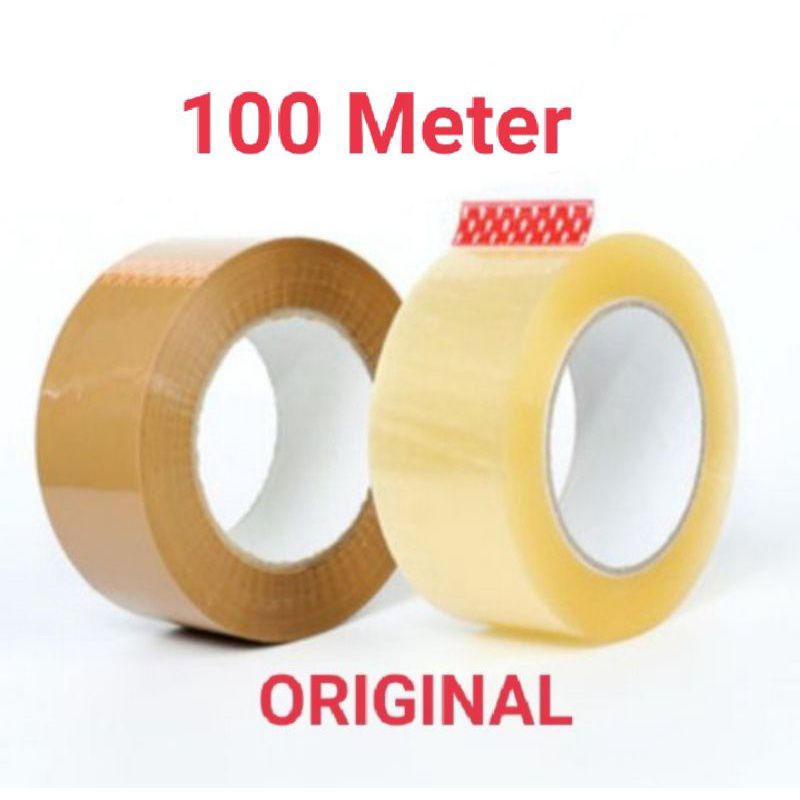 Lakban bening 100 meter lakban coklat 100 meter