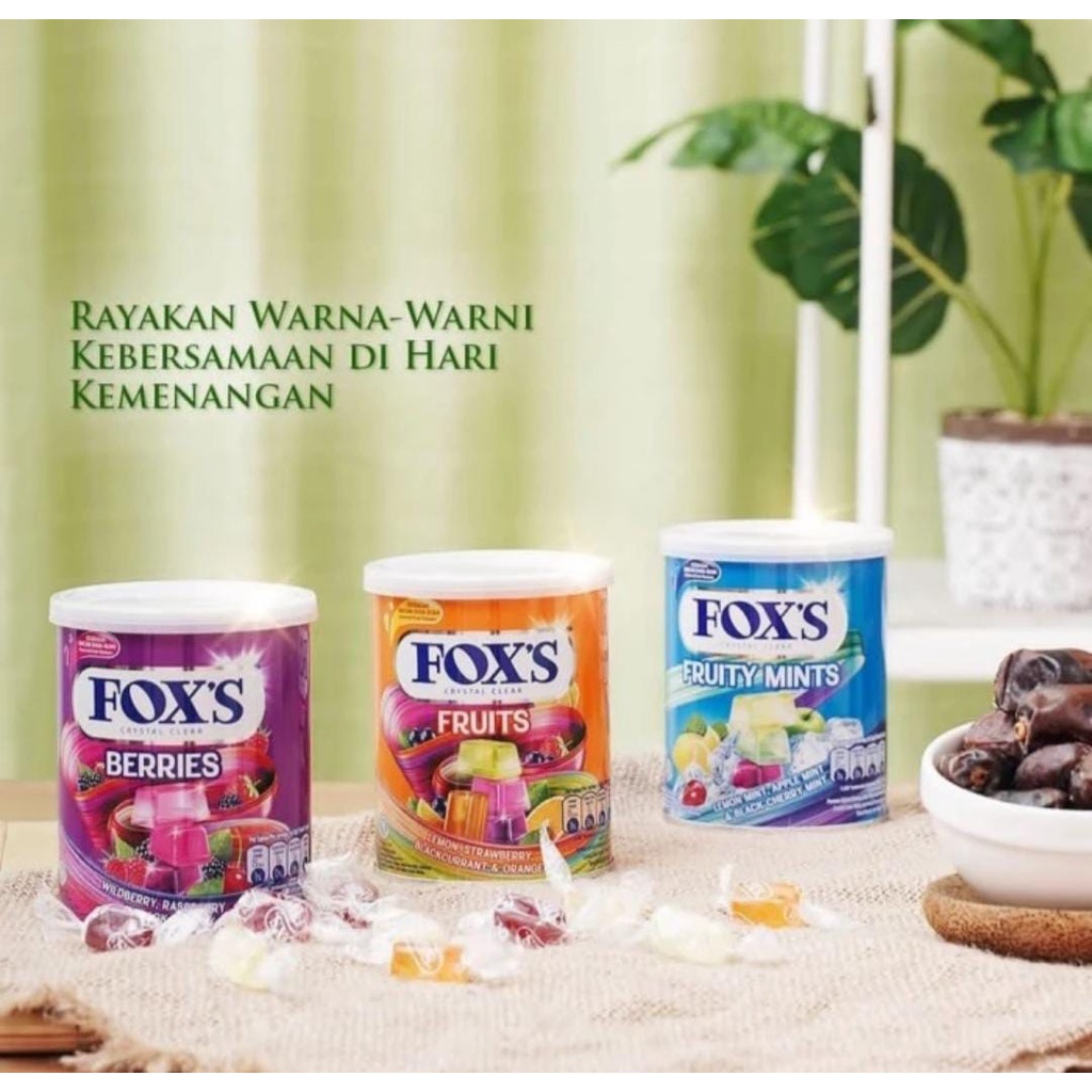 

Permen Foxs candy fruits kaleng 180g