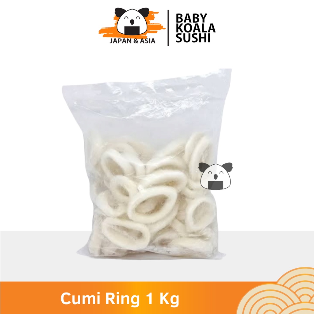 CUMI RING Squid Calamari Kupas Bersih 1 Kg | Good Quality