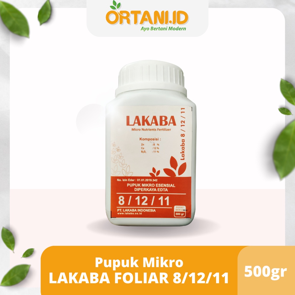 [PALING LARIS] Pupuk Sawit, Pupuk Mikro | Pupuk LAKABA FOLIAR 8/12/11 Zn/Cu/B2O3 500gr