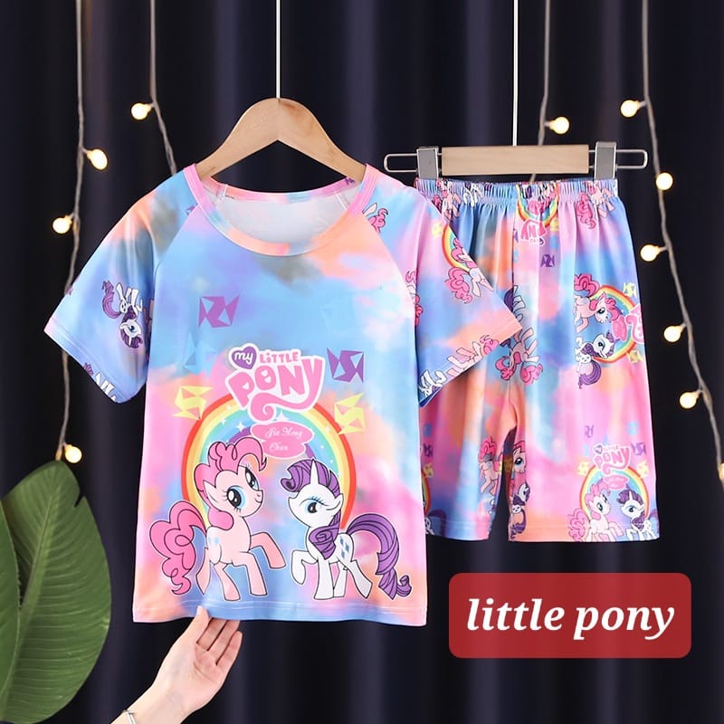 SETELAN SANTAI ANAK CEWEK COWOK BAJU TIDUR IMPOR MOTIF LUCU ADEM NYAMAN