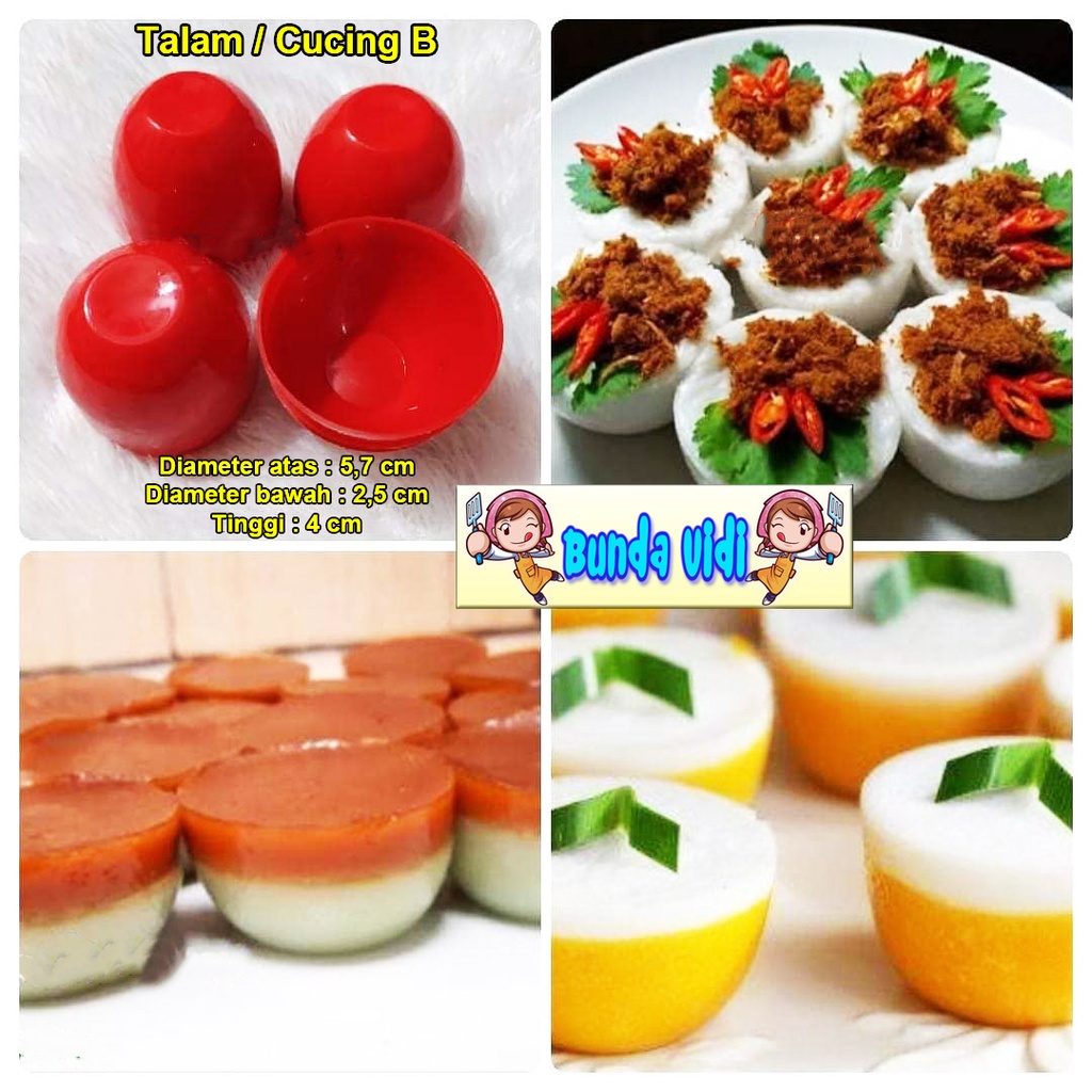 CETAKAN KUE MANGKOK / KUE APEM TALAM AGAR / KUE BUGIS / JELLY / PUDING TALAM