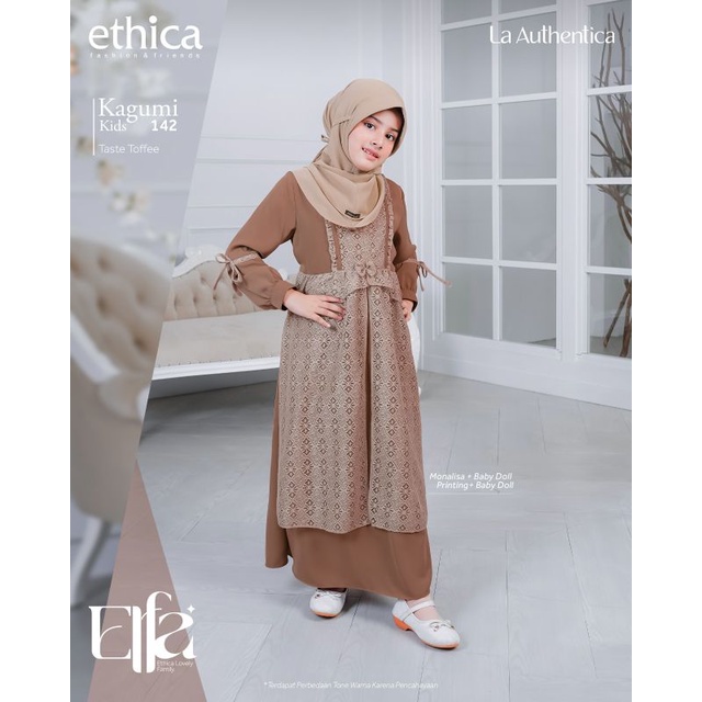 Ethica Elfa 290 Taste Toffee Kagumi 290 Kahfi 276 Kagumi Kids 142 Kahfi Kids 197 Baju Muslim Gamis Sarimbit Keluarga Family Series Terbaru Ori Lebaran 2023