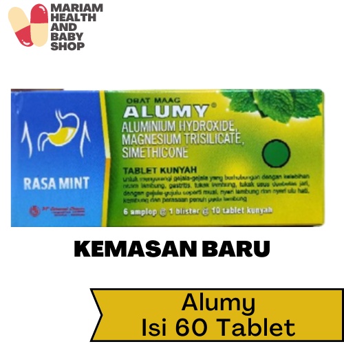 Alumy Box Isi 60 Tablet - Obat Maag / Asam Lambung
