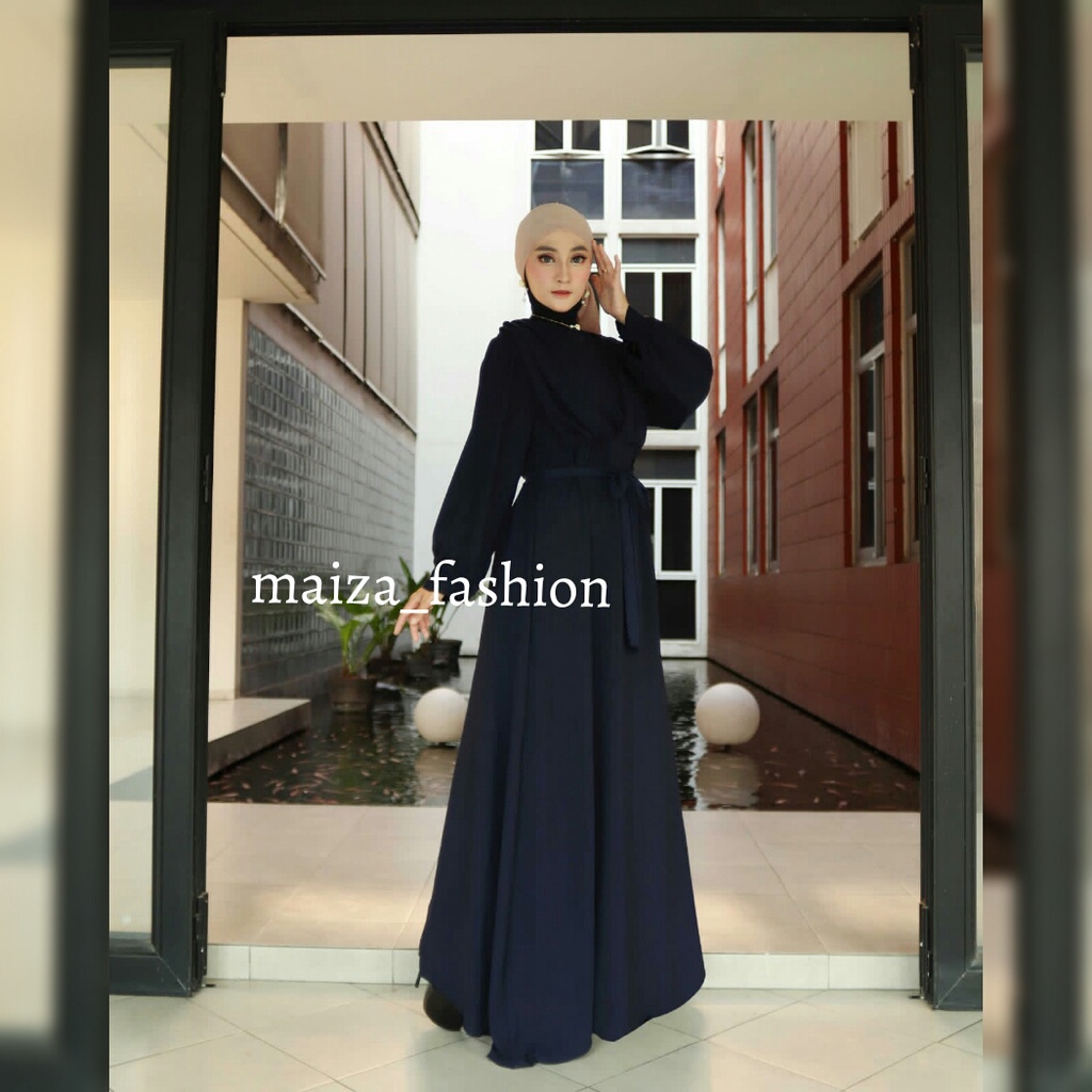 Sanum Gamis - Dress Muslim Wanita Crinkle Airflow