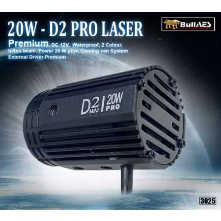 Lampu Laser Tembak D2 Laser 20 Watt PRO Laser Output universal