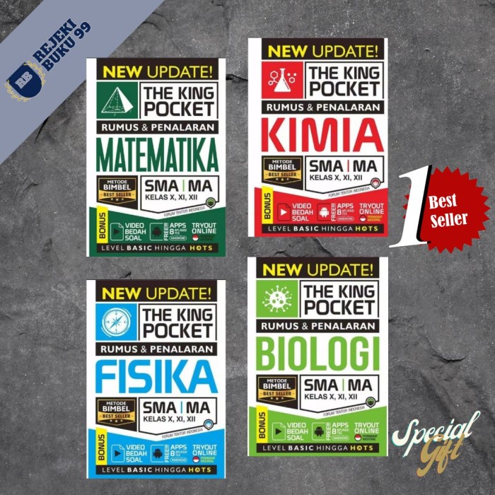 Terlaris Buku SoalRumus Sma New Update The King Pocket Matematika,Kimia,Fisika