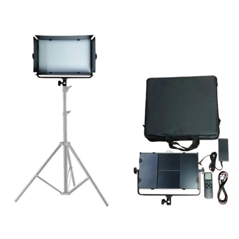 Fotoplus LP400 Video Light Bi-Color with Barn Door