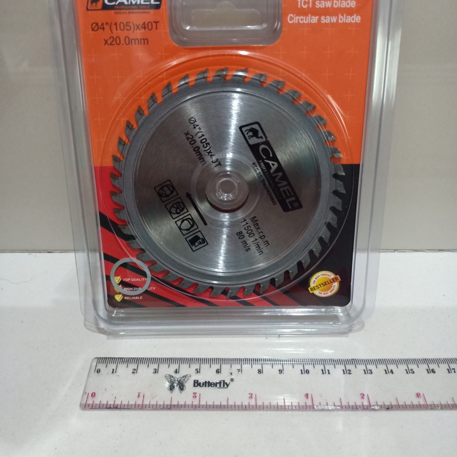 Circular Saw Blade 4 Inch 4&quot; / Mata Pisau Potong Kayu Camel 4In x 40T