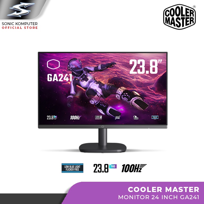 Monitor LED Cooler Master GA241 24&quot; VA 1080p 100Hz VGA HDMI VESA