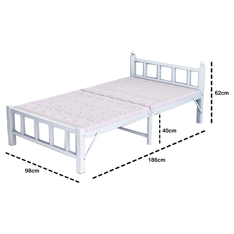 Ranjang Lipat Besi Tempat Tidur Lipat Multifungsi Portable / Folding Bed Sudah Dirakit ZDC-2