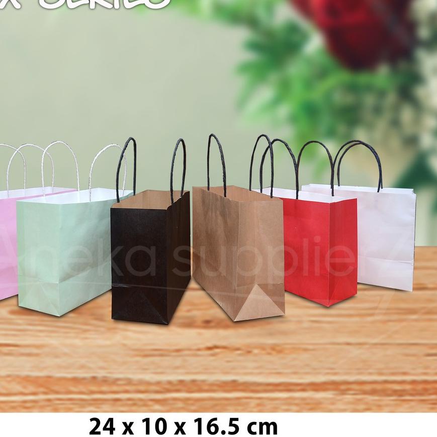 

Promo✔️⭐-Paper Bag PASTEL SERIES - 24x10x16.5 cm ( 24 PC)