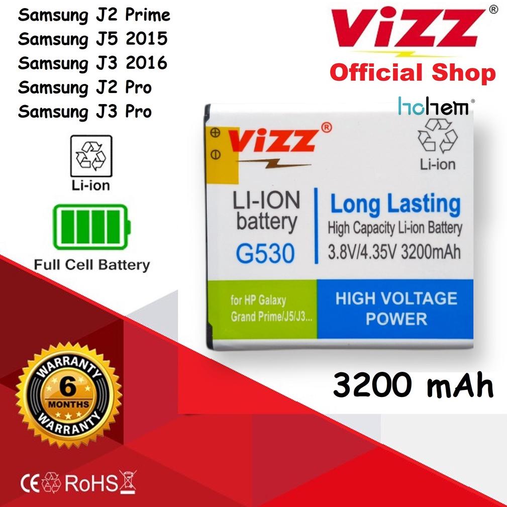 ⚡TOK SIAP 【COD Baterai Vizz Double Power Original Samsung Galaxy Grand Prime J2 Prime J5 2015 A2 Cor