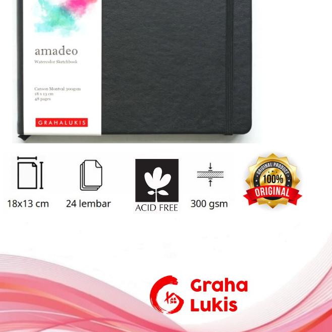

Promo✔️✔️-Buku Watercolor Sketchbook Amadeo - Watercolor Sketchbook