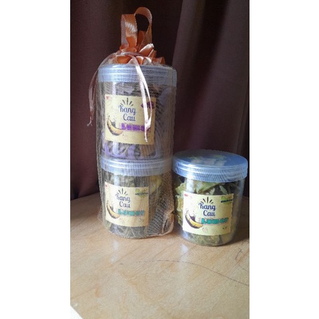 

Paket hampers lebaran. keripik pisang lumer, 1 paket dapat 2 toples 600ml