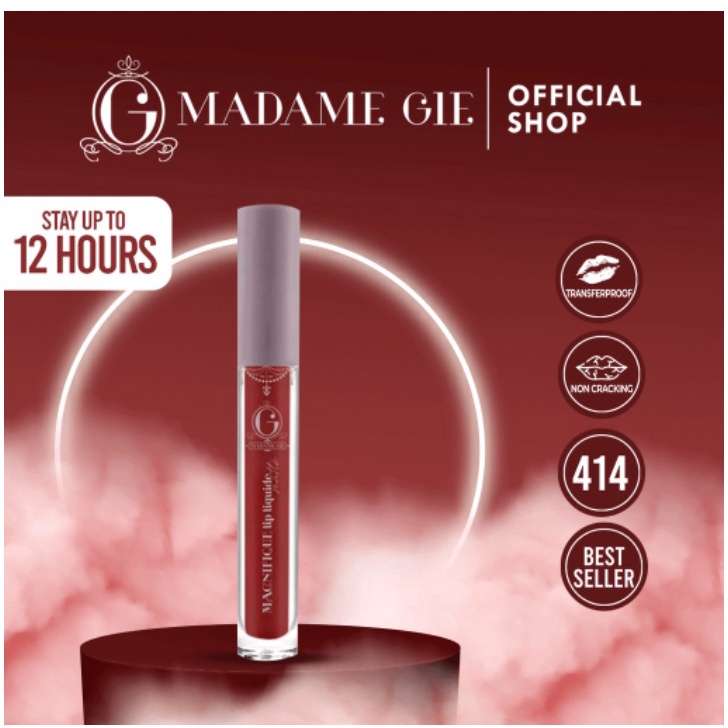 Madame Gie Magnifique Lip Liquide Matte | Lipstik Lipcream Matte BPOM Original