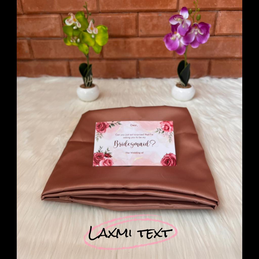 { Free Paper Bag Dan Kartu Ucapan } Seragaman Braidesmaid Satin Velvet/Paket Seragaman keluarga/Wisuda