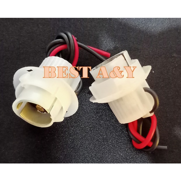 Soket Socket Rumah Fitting Lampu Rem Stop 1157 KAKI 2 Motor Mobil Universal Pigtail Wire Female