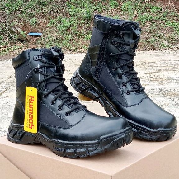 RUM 87 Sepatu semi BOOTS  6 inch tactical PDL/PDH RUMAOS KULIT