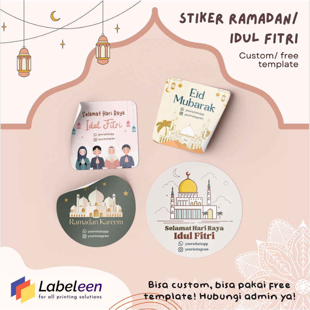 

Cetak Stiker Idul Fitri Custom | Cetak Stiker Lebaran Eid Mubarak | Sticker Hampers