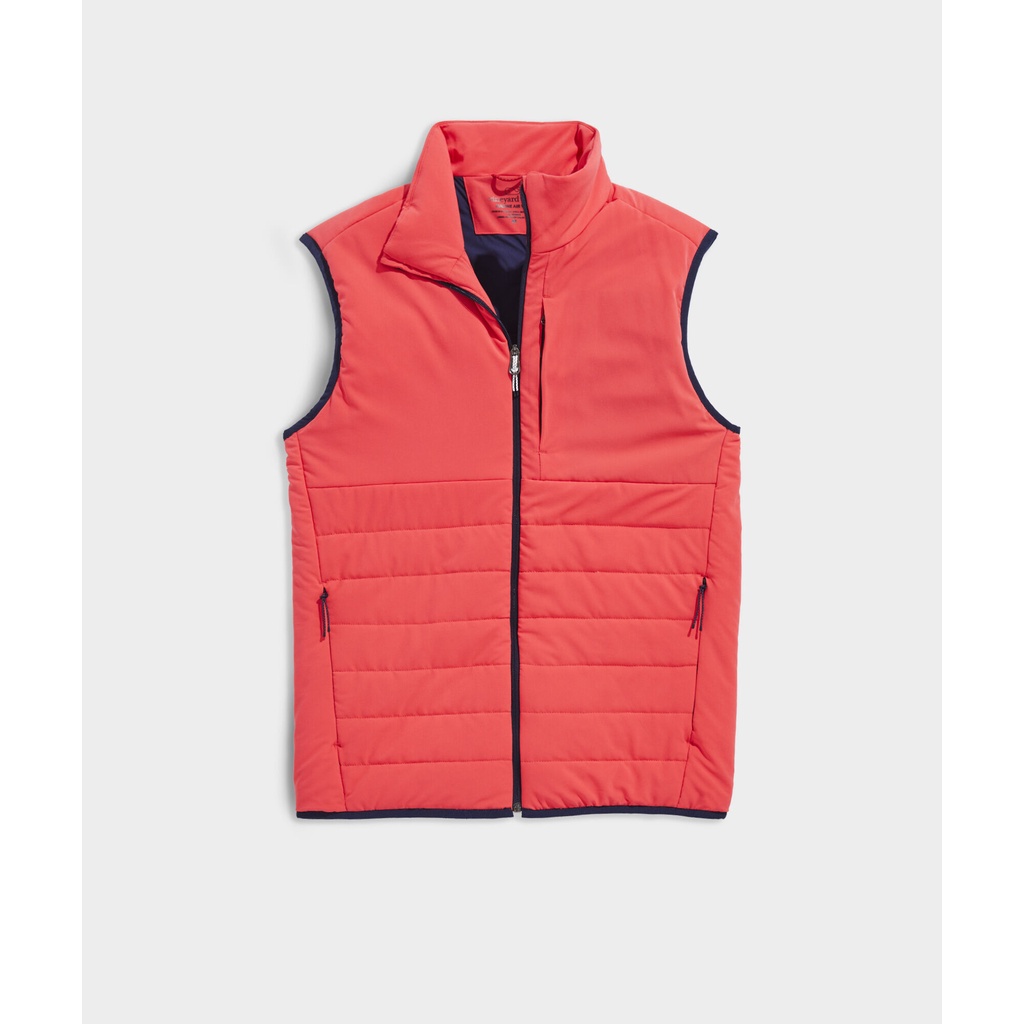 Vineyard Vines Marine Air Vest Nautical Red Rompi Vine Yard Vines windproof anti angin anti air hiki