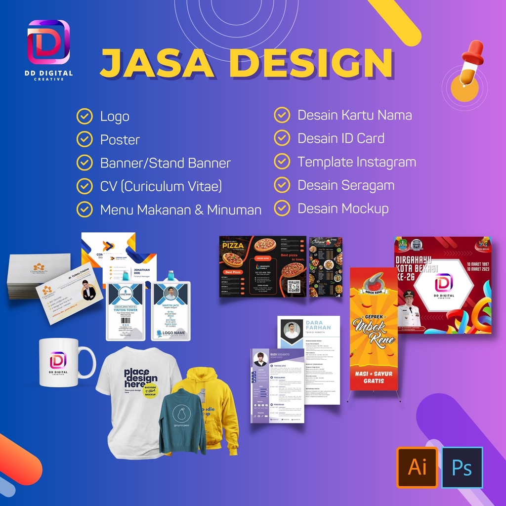 Jasa Desain Bekasi | Jasa Design Grafis | Design Poster, Logo, IG, Seragam