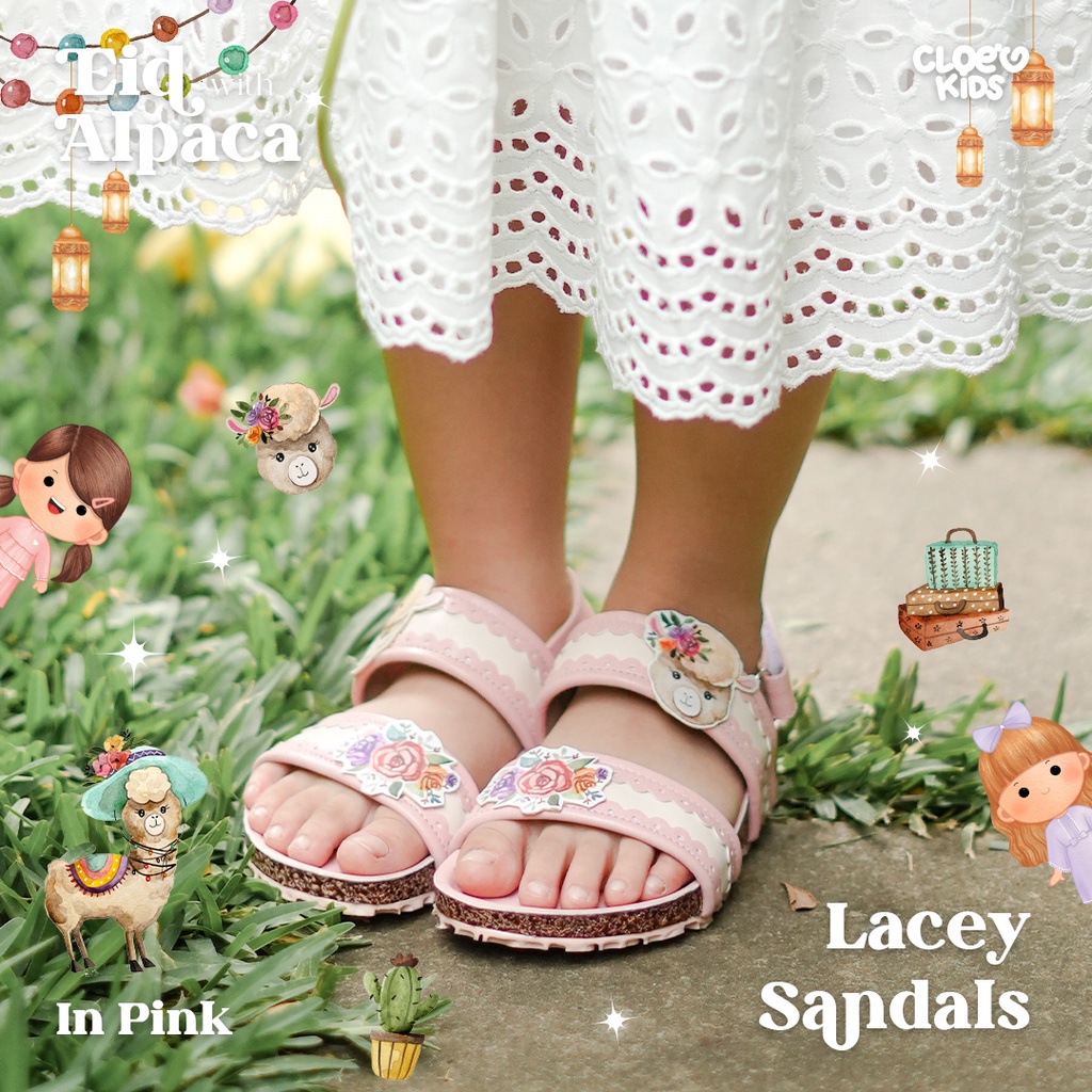 CLOEVKIDS - Lacey Sepatu sandal anak perempuan - Alpaca Series