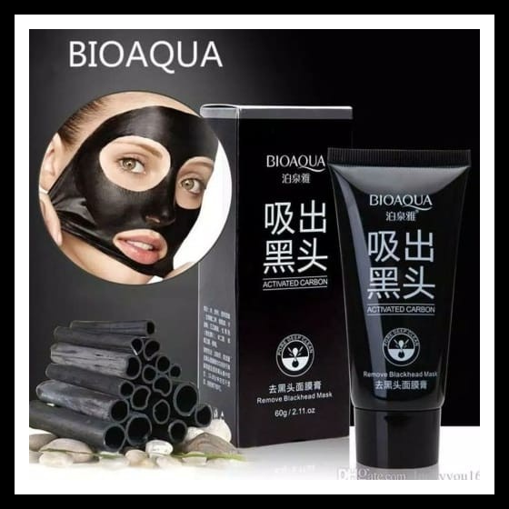 BIOAQUA ACTIVATED CARBON BLACK /MASK MASKER CHARCOAL PENGHILANG /komode