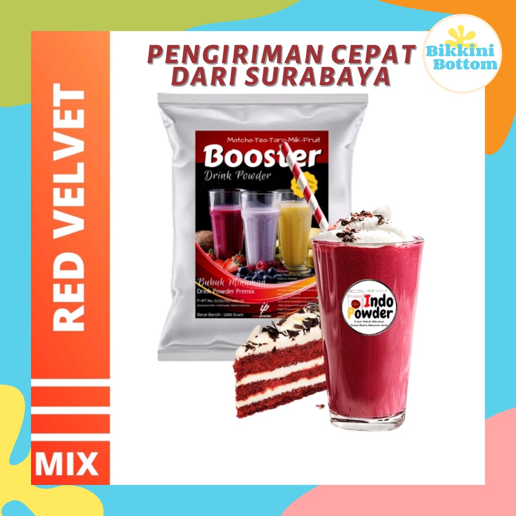 Red Velvet Powder 1 Kg / Bubuk Red Velvet 1 Kg / Bubuk Minuman Red Velvet