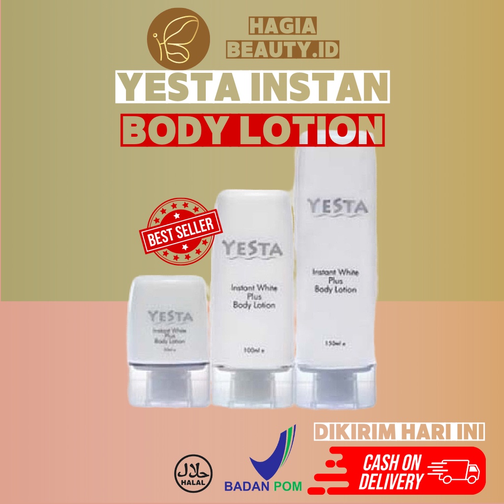 ORI / COD - YESTA INSTANT WHITENING PLUS BODY LOTION / HAND BODY LOTION PEMUTIH