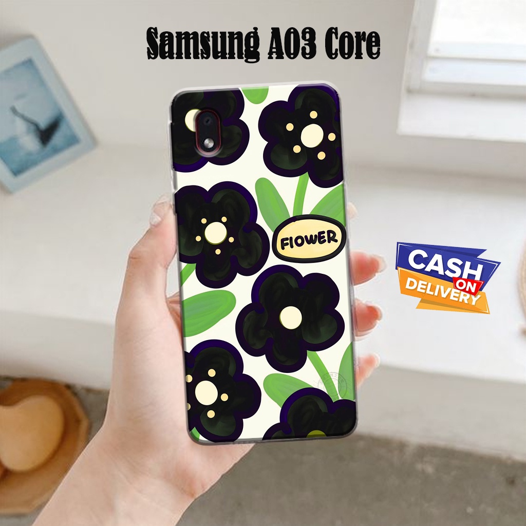 Case Hp Samsung A03 Core  - Casing Hp Samsung A03 Core  - Latopiacase - Fashion Case bunga -  Case C