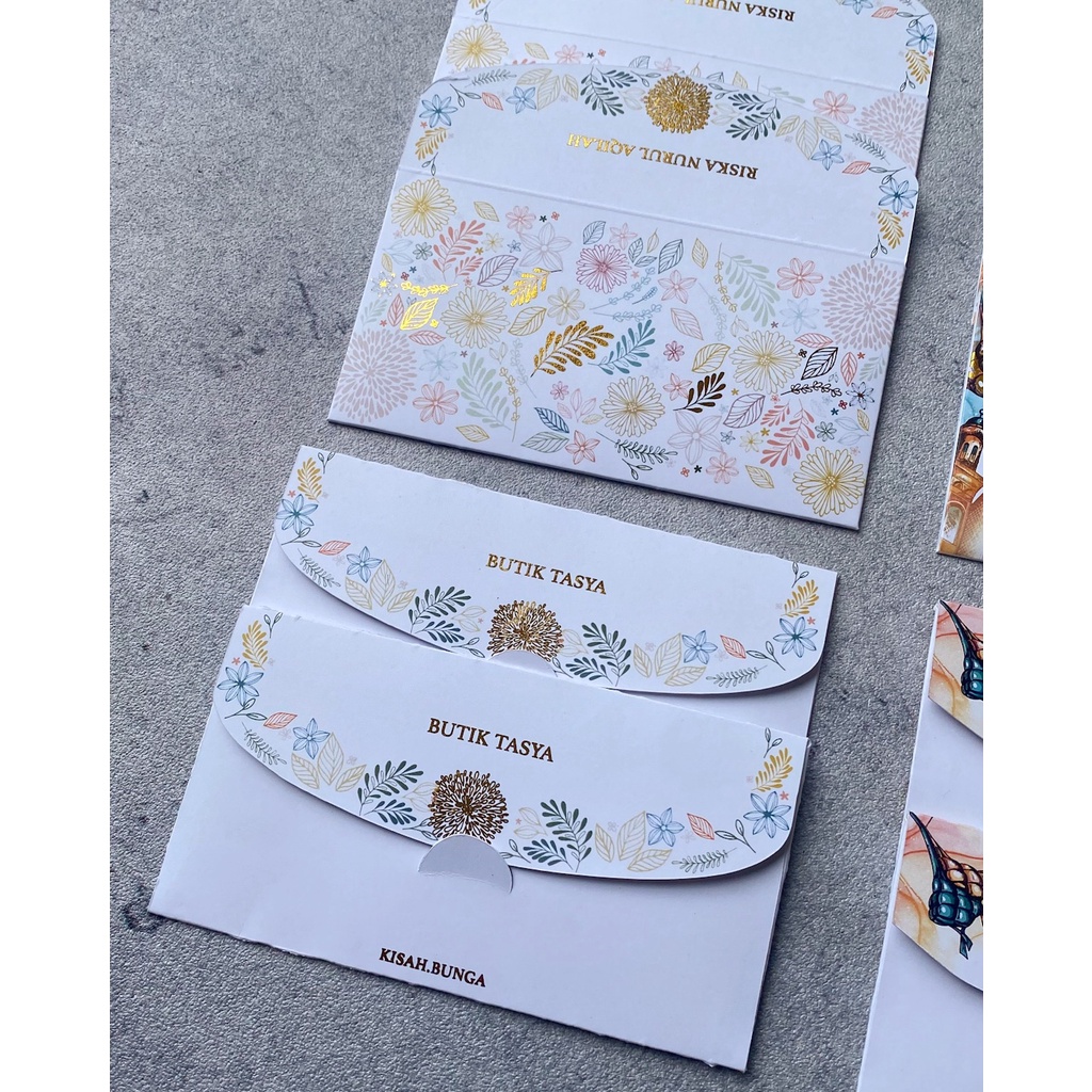 

Amplop Lebaran Custom Nama Foil (Floral)