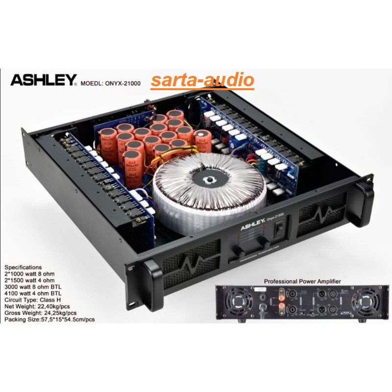 POWER ASHLEY ONYX 21000 CLASS H 3000 WATT
