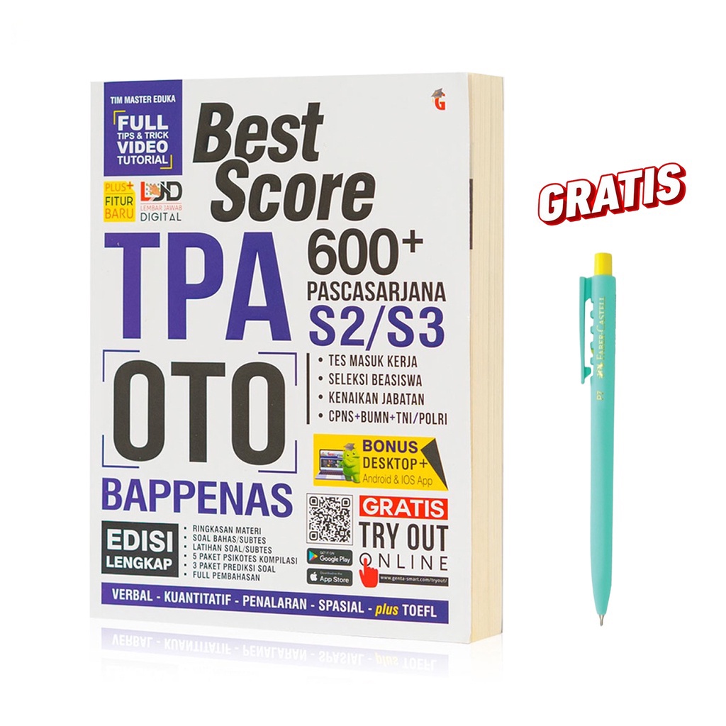 BEST SCORE TPA OTO BAPPENAS PASCA SARJANA S2 S3