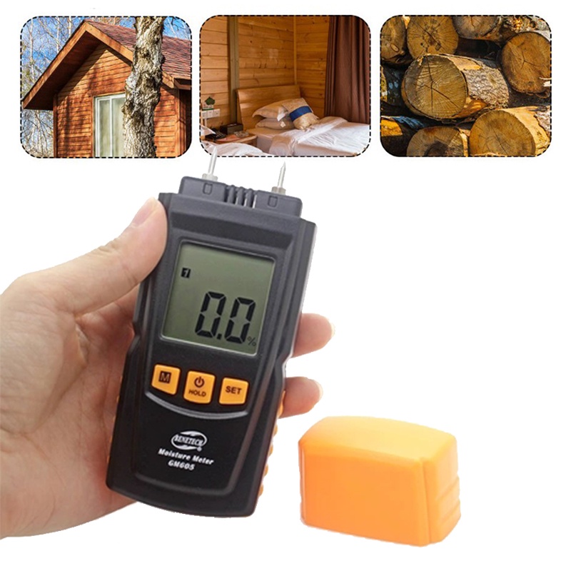 【GM605】Humidity Tester/Digital Moisture Meter untuk Air Kayu/Alat Ukur Kayu Digital