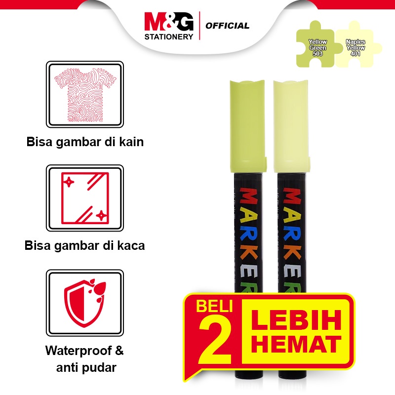 

M&G [ BUNDLE ] Acrylic Marker Multifungsi Segala Permukaan Paint Marker Spidol